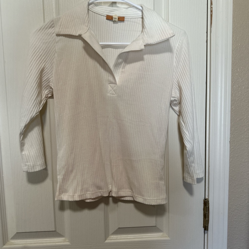 Backstage 3/4 polo top